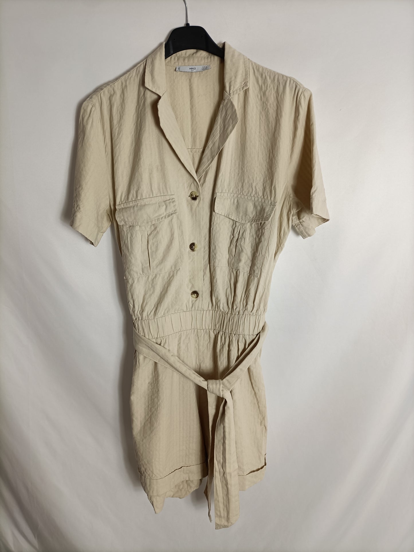 MANGO. Mono beige sahariano T.s