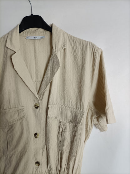 MANGO. Mono beige sahariano T.s