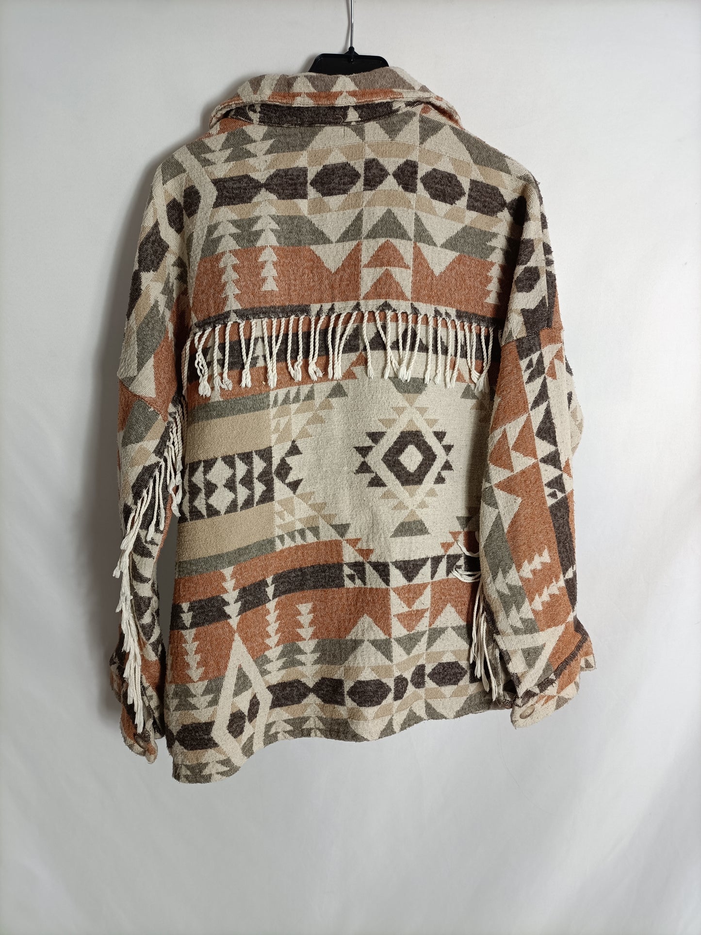 BE FORMENTERA. Chaqueta étnica beiges Tu(s/m)