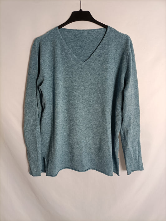 OTRAS. Jersey azul jaspeado TU(s/m)