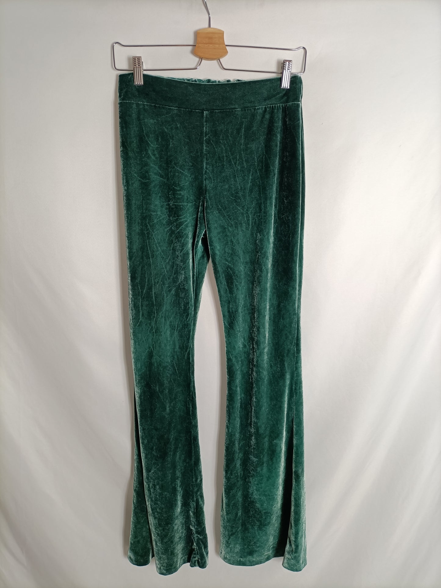 AZALEA. Pantalón terciopelo verde TU(S)