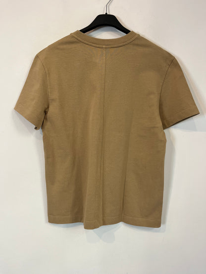 MASSIMO DUTTI. Camiseta básica tostado. T S