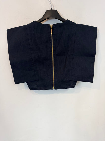 IQ COLLECTION. Top azul textura