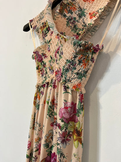 ZARA. Honeycomb neckline dress. TS