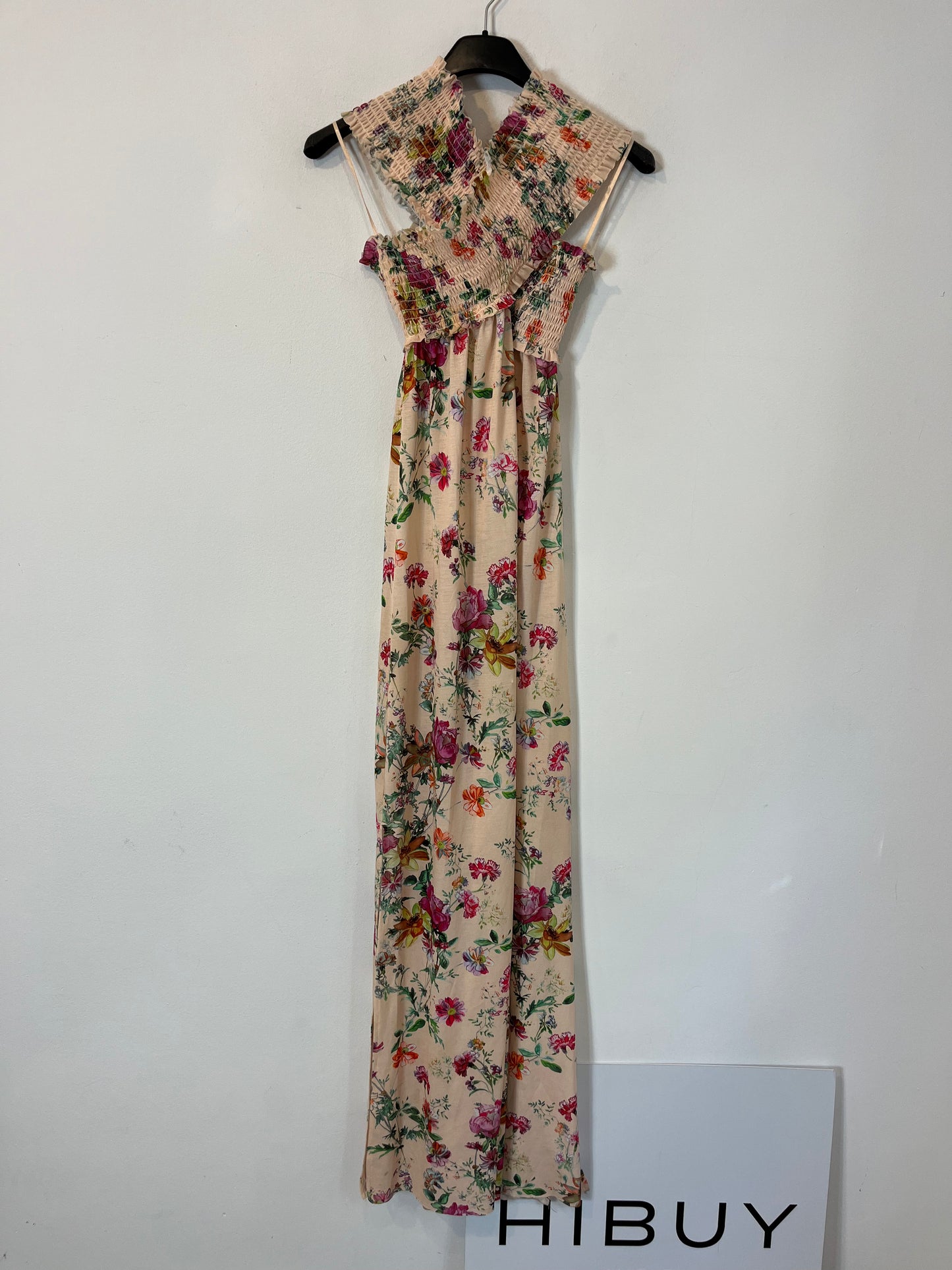 ZARA. Honeycomb neckline dress. TS