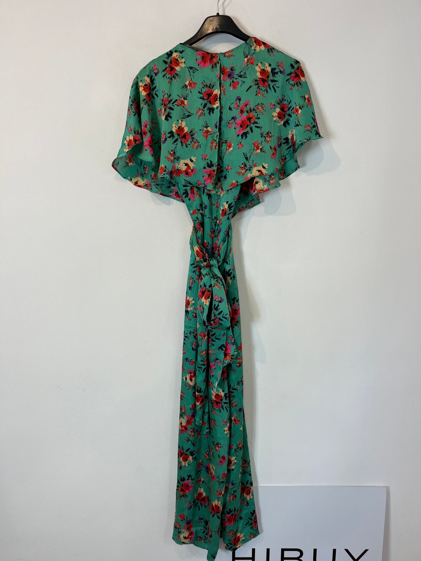 ZARA. Mono estampado flores satinado. T M