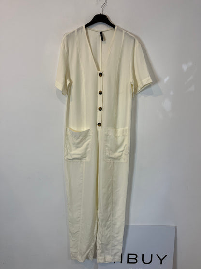 ZARA. Mono largo blanco. T S