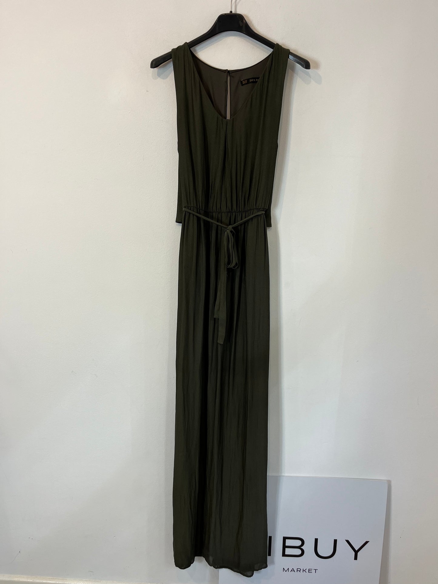 ZARA. Flowing khaki long dress. Size XS