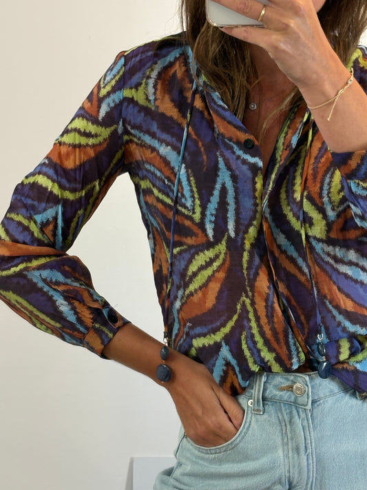 OTHER. Colorful printed blouse. TS
