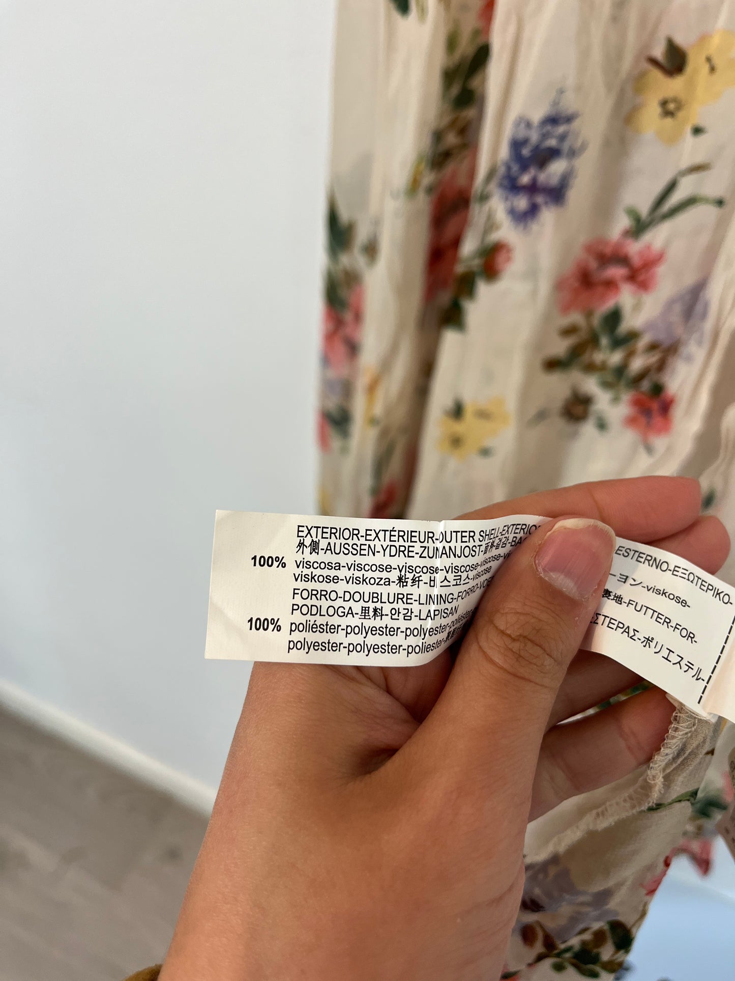 ZARA. Kaftán/Kimono estampado flores. T XS