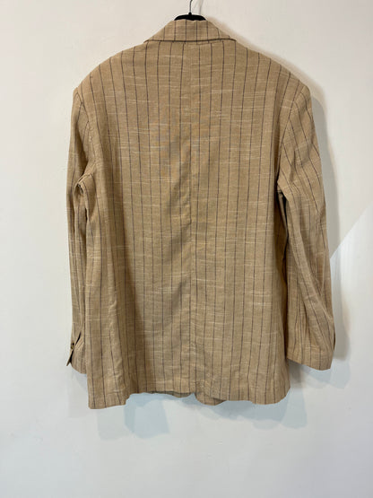 ZARA. Beige striped blazer. TS