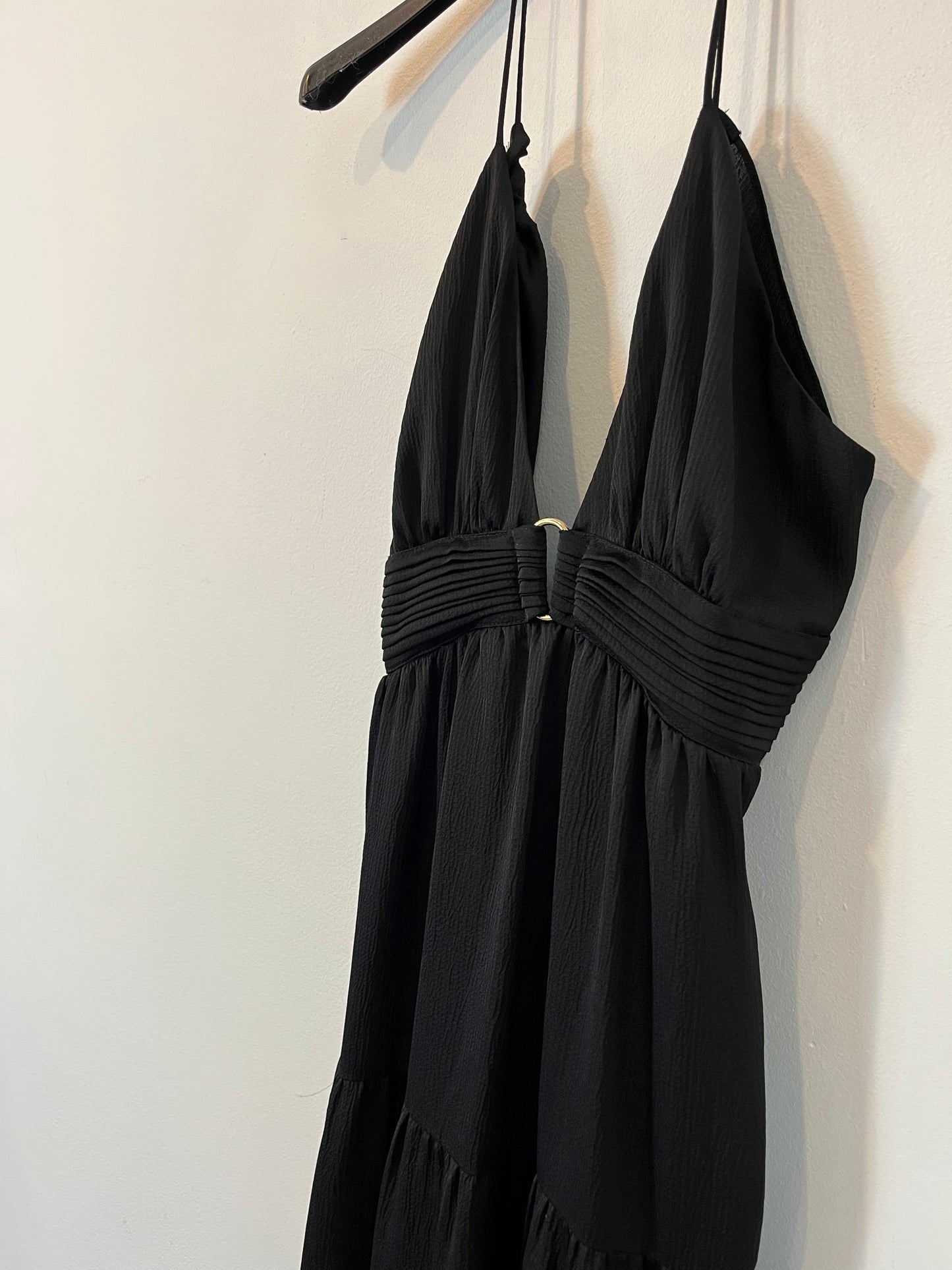 BA&amp;SH. Long black dress with back detail. Size 1 (s)