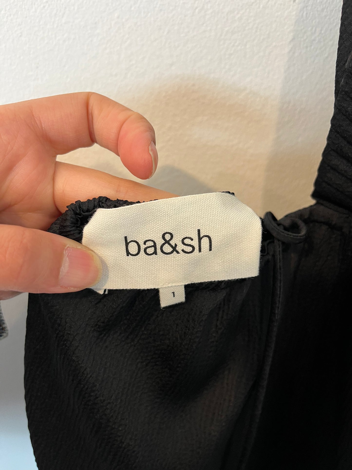 BA&amp;SH. Long black dress with back detail. Size 1 (s)