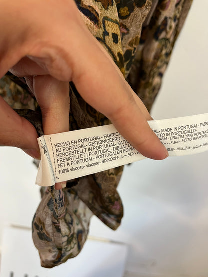 MASSIMO DUTTI. Flowy printed blouse. T.S.