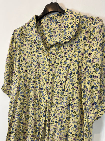 OTRAS. Blusa flores mini azules. T S