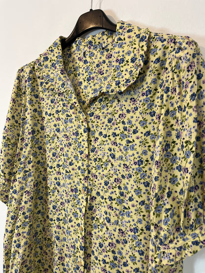 OTRAS. Blusa flores mini azules. T S