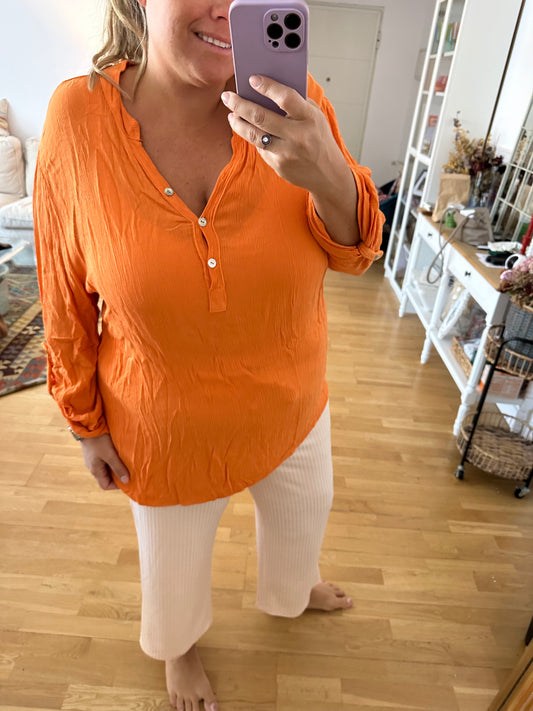 OTHER. Orange textured blouse (3xl)