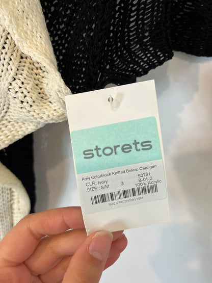 STORETS. Cárdigan bicolor croché T.s/m