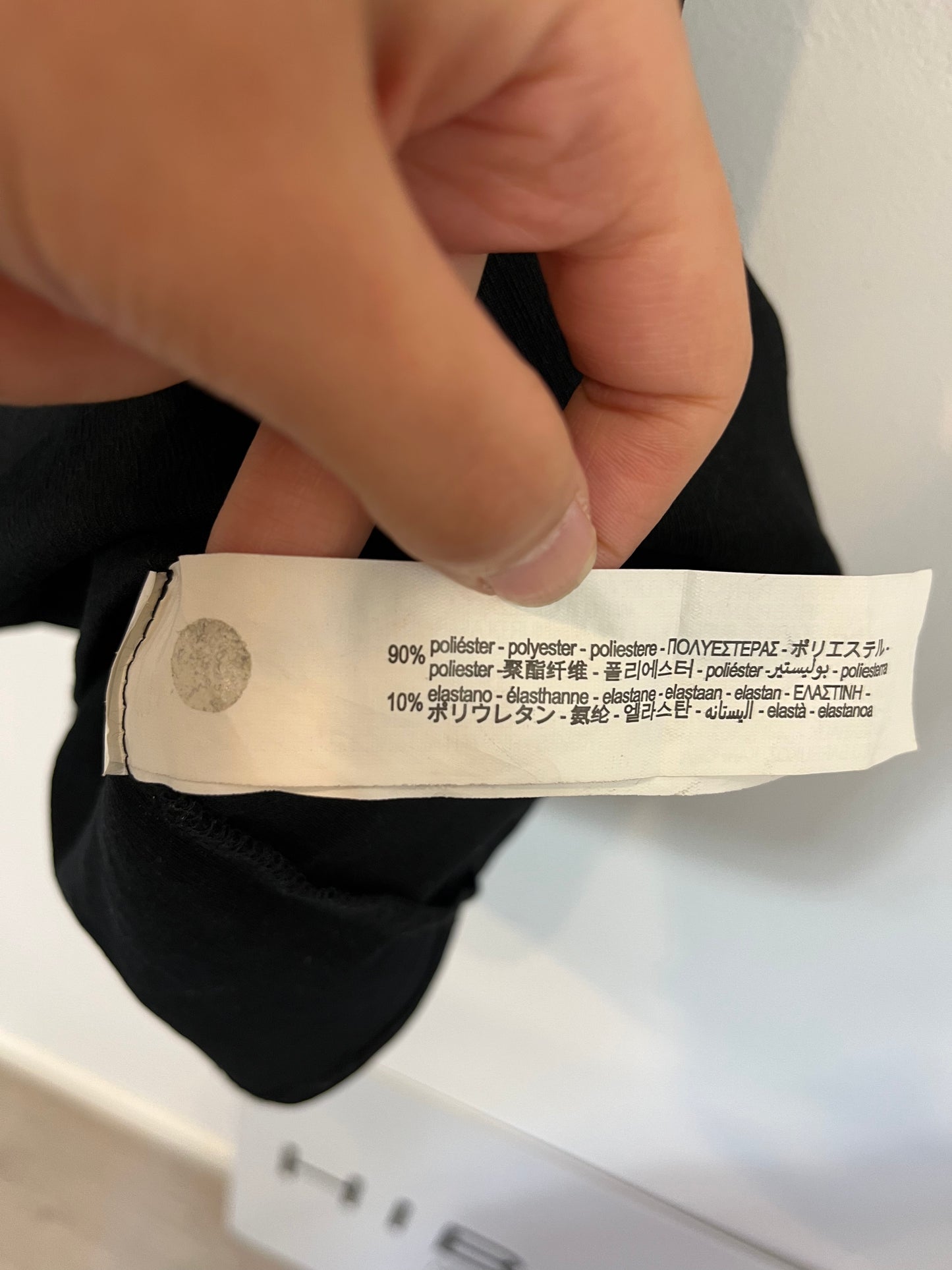 ZARA. Vestido negro flor T.m