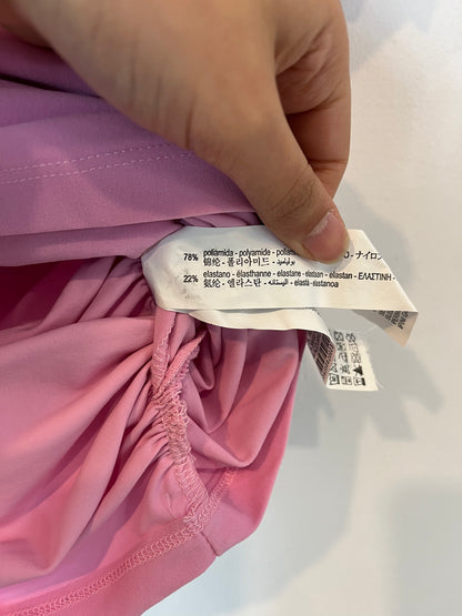 ZARA. Top rosa escote asimétrico T.s
