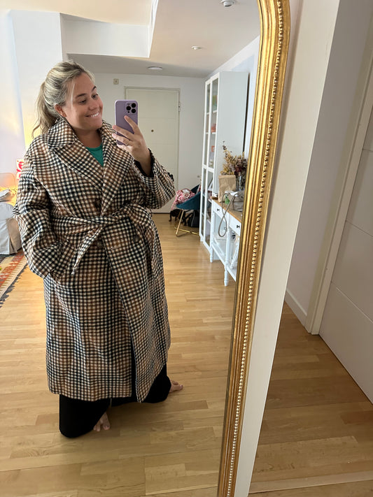 ASOS. Checked cloth coat size 50