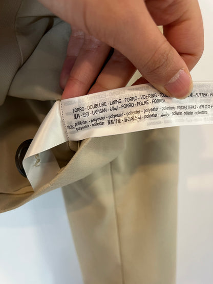 BERSHKA. Blazer corta beige T.s