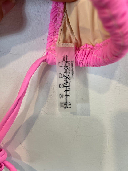 ZAFUL. Bikini rosa textura T.36