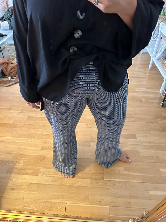 ASOS. Textured flared trousers, size 52