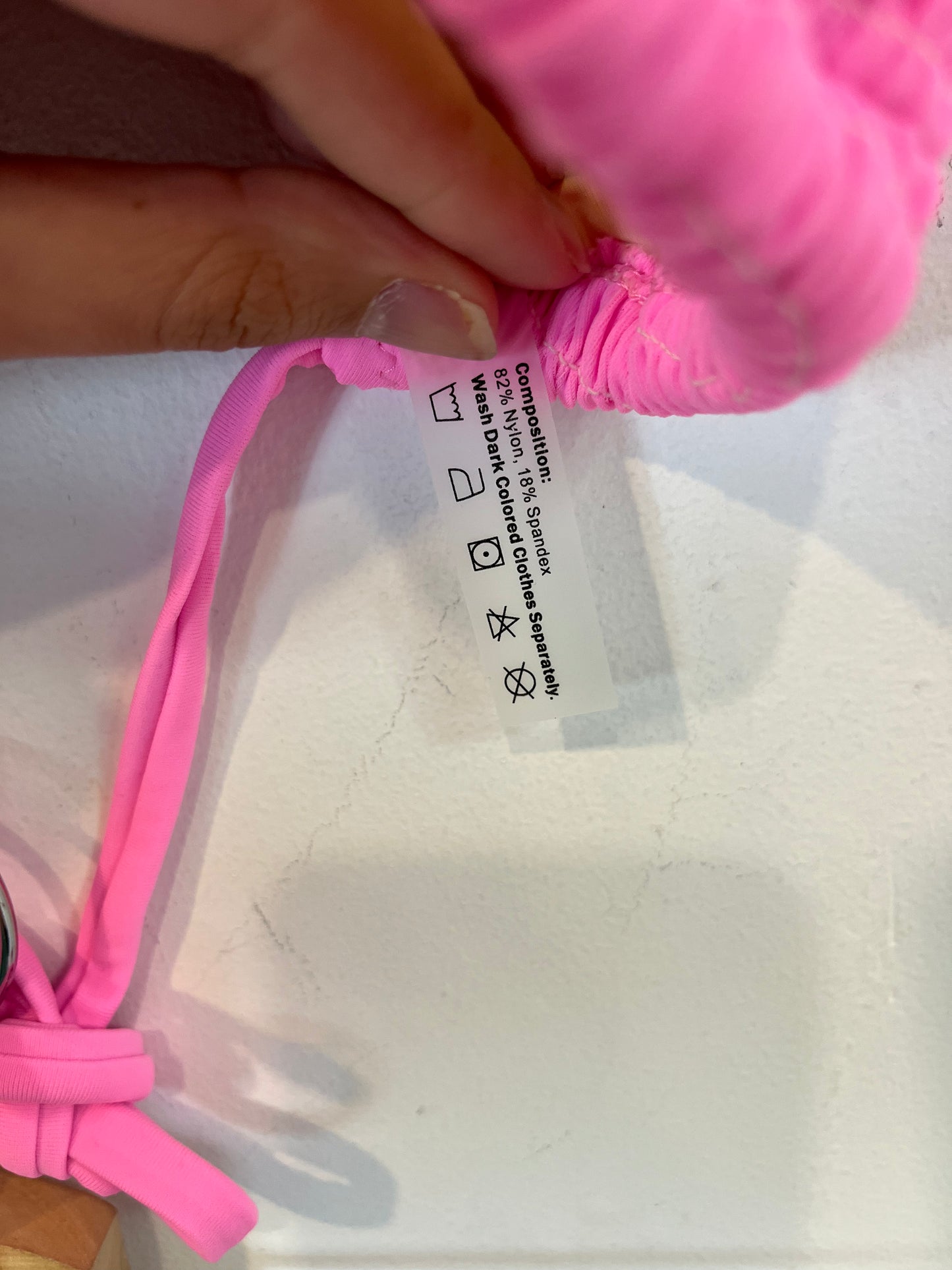 ZAFUL. Bikini rosa textura T.36