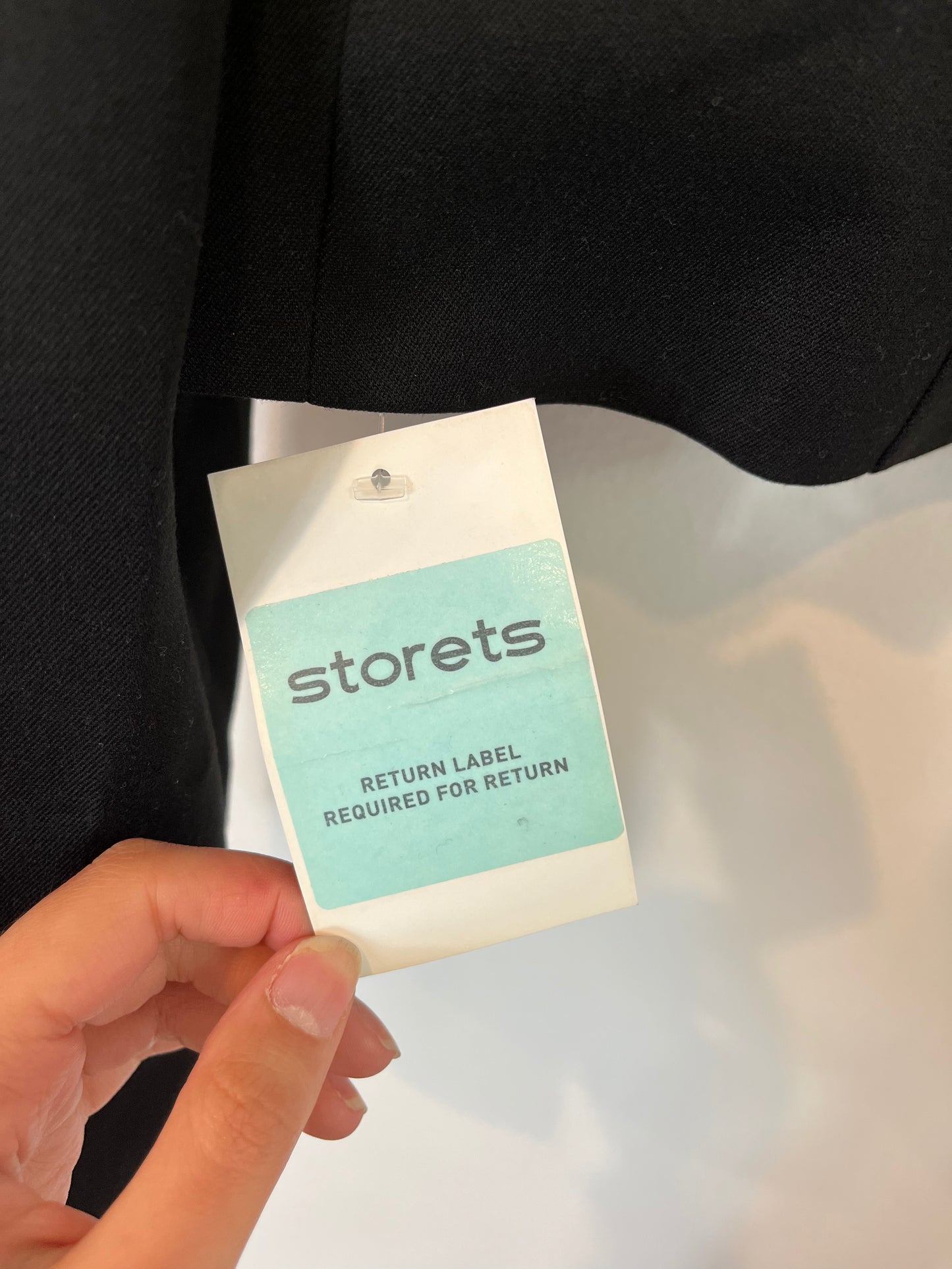 STORETS. Blazer cortita negra T.s/m