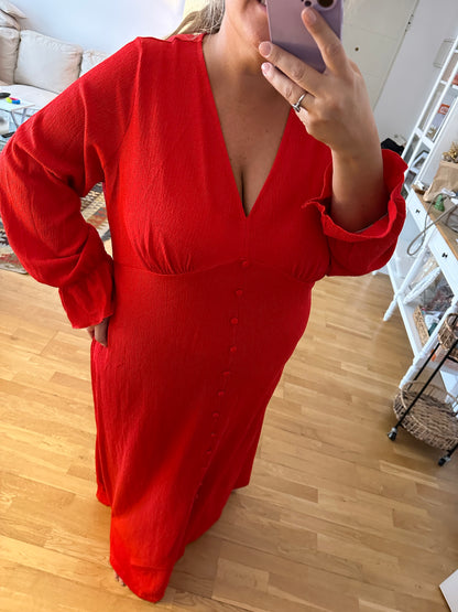 ASOS. Red maxi dress size 54