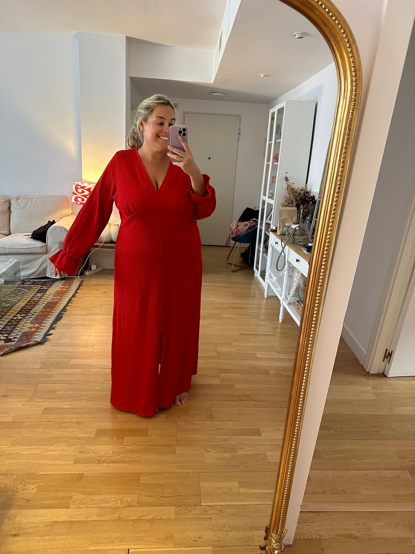 ASOS. Red maxi dress size 54