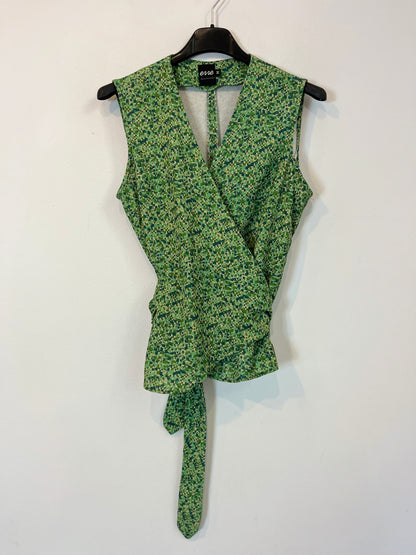 ERRE. Top verde cruzado. T M
