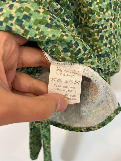 ERRE. Top verde cruzado. T M