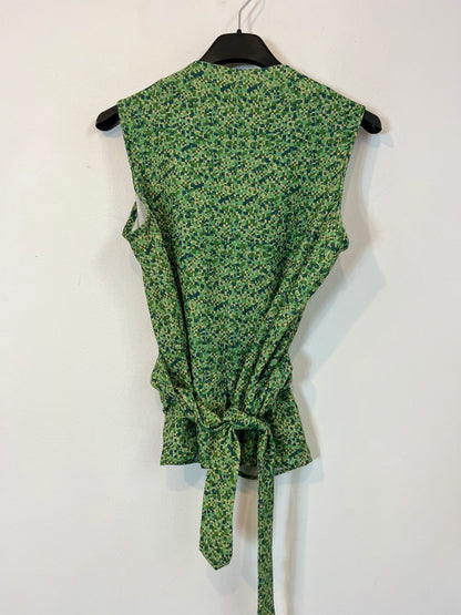 ERRE. Top verde cruzado. T M
