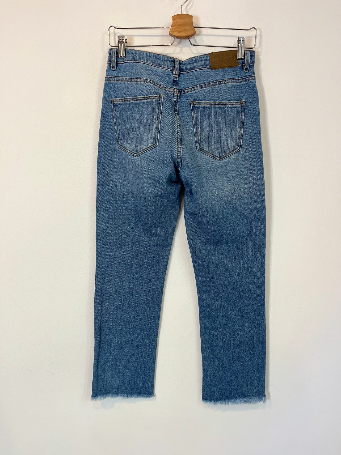 BROWNIE. Pantalón recto denim. T XS/S