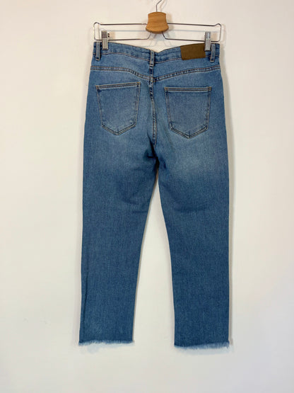 BROWNIE. Pantalón recto denim. T XS/S