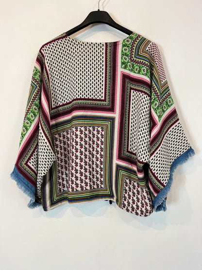 OTRAS. Top/chaqueta cremallera multi estampado. T M