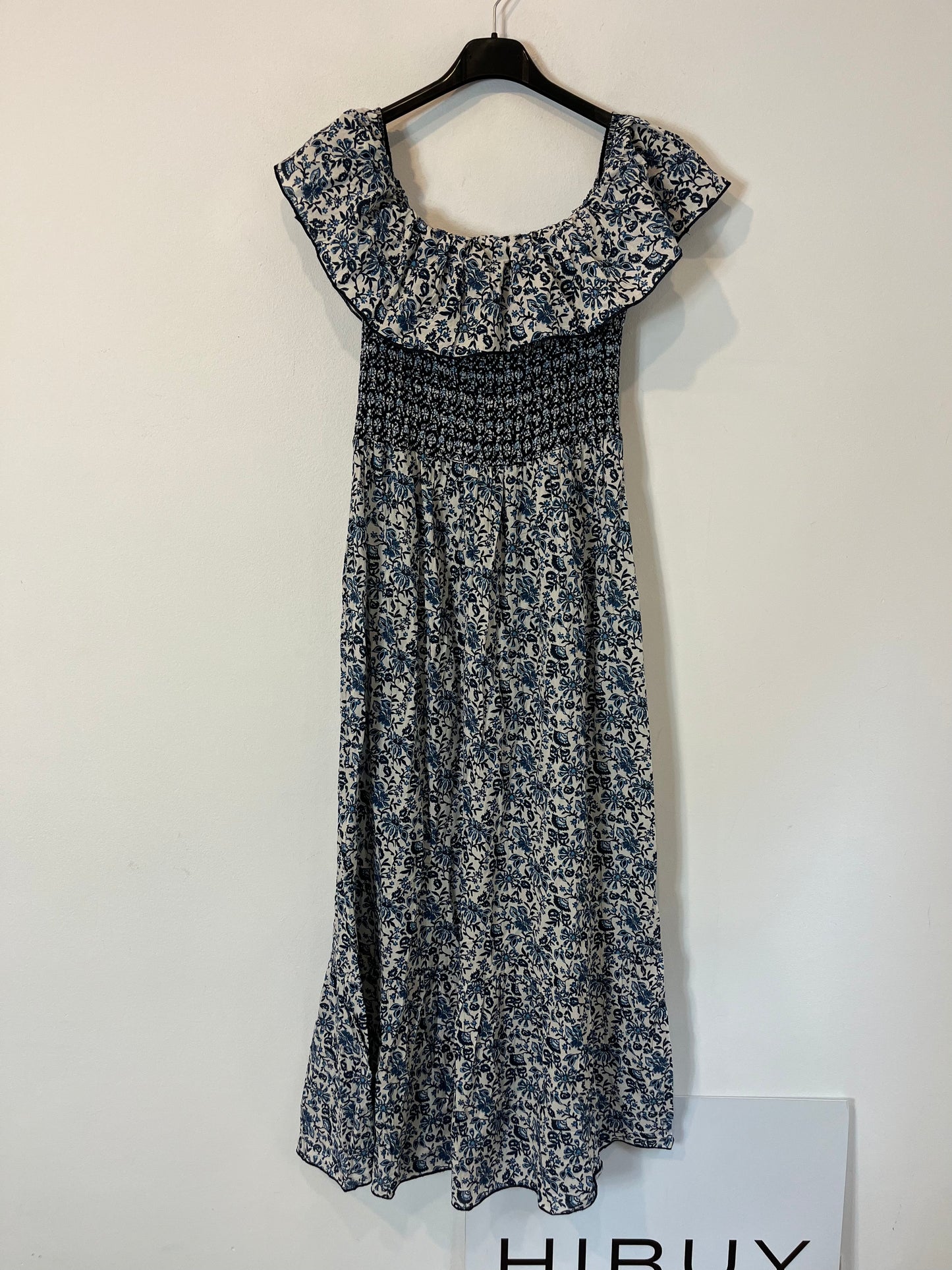 ZARA. Floral honeycomb midi dress. TS