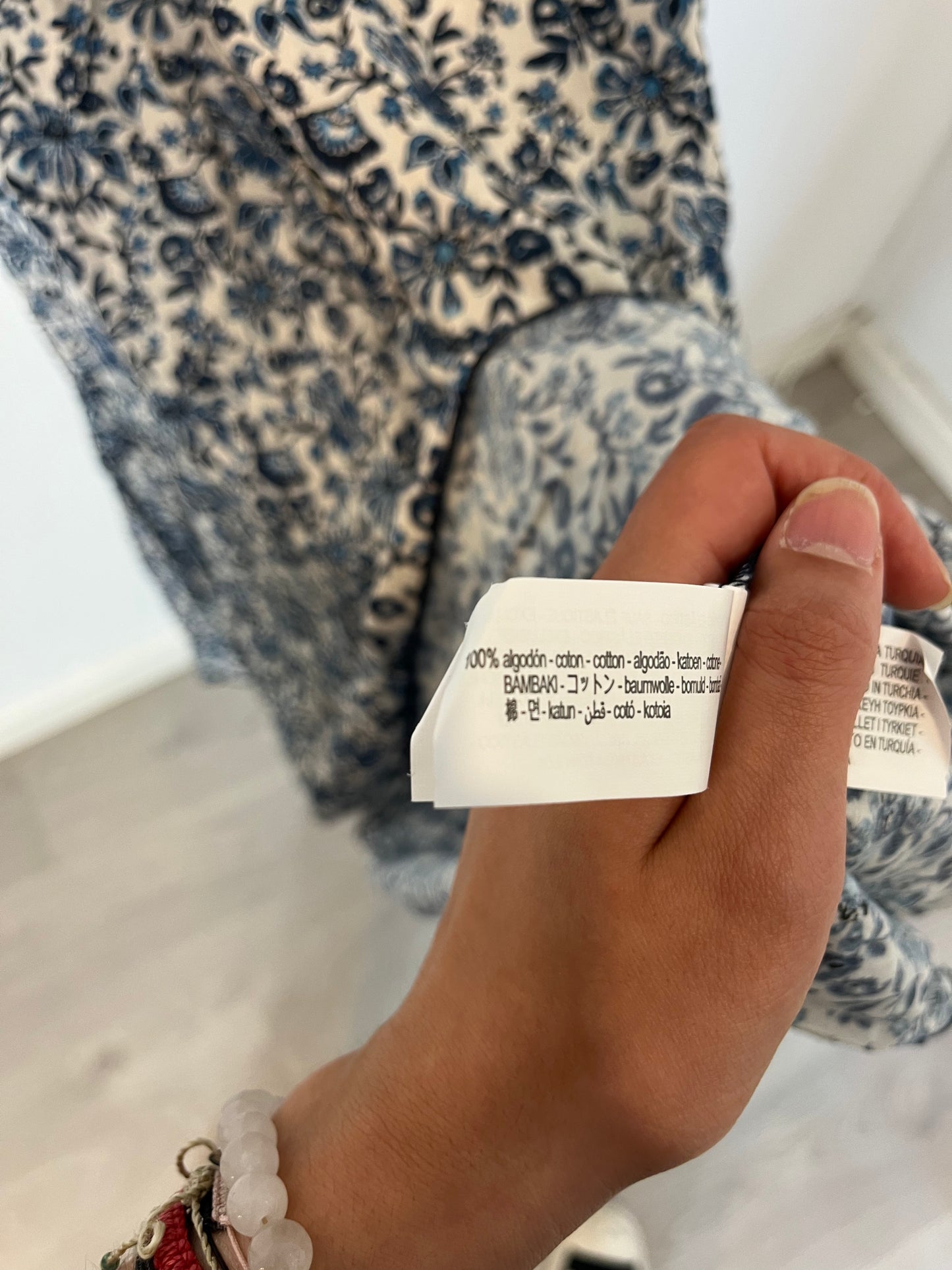 ZARA. Floral honeycomb midi dress. TS