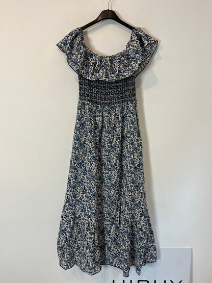 ZARA. Floral honeycomb midi dress. TS