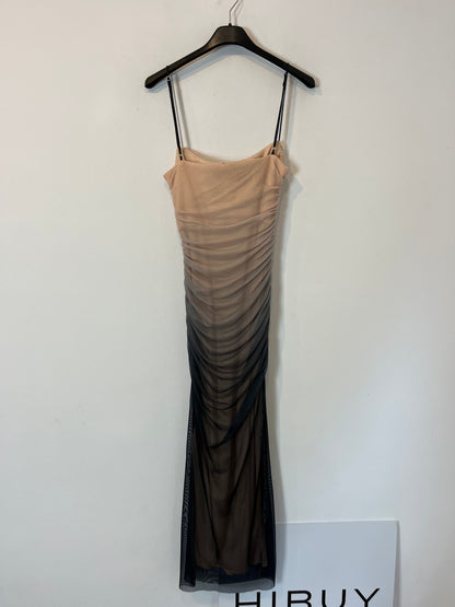 ZARA. Vestido midi tul elástico. T S