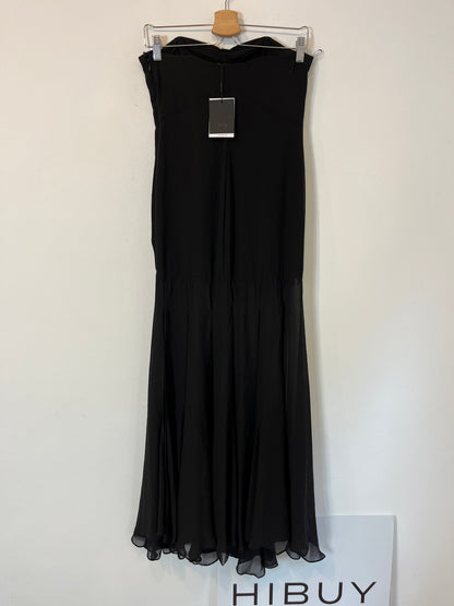 ZARA Vestido largo palabra de honor aberturas. T S