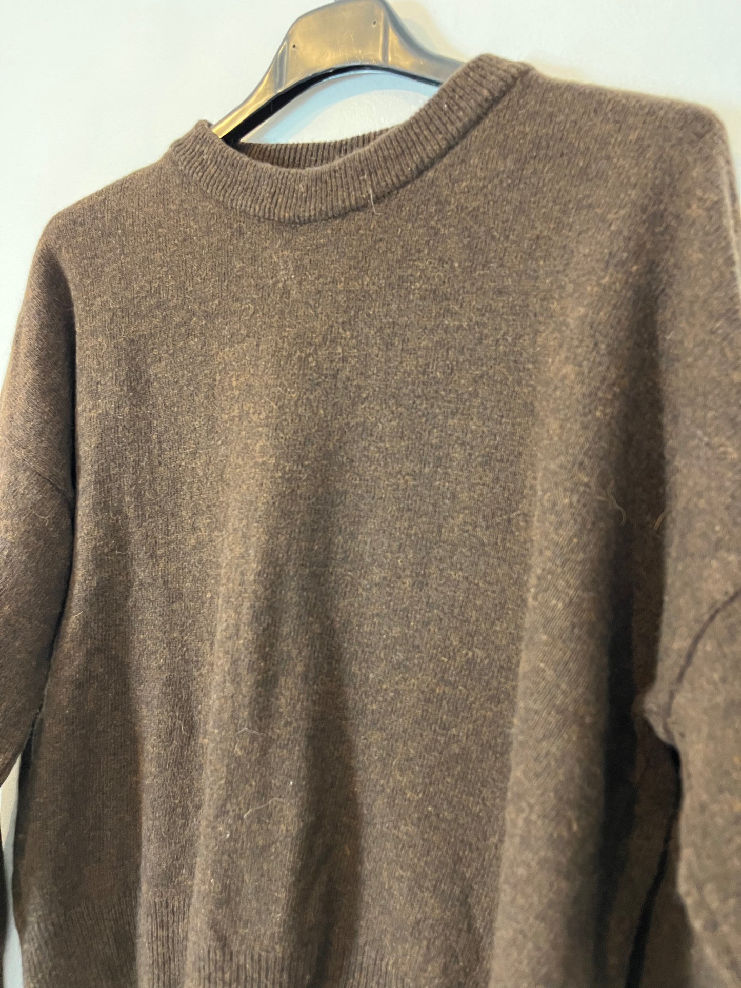 ZUBI. Jersey marrón con lana. T S