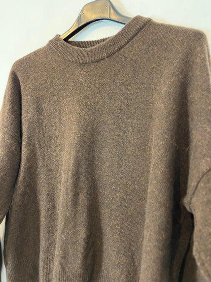 ZUBI. Jersey marrón con lana. T S