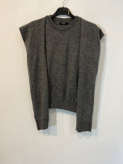 MASSIMO DUTTI. Gray wool vest. TM