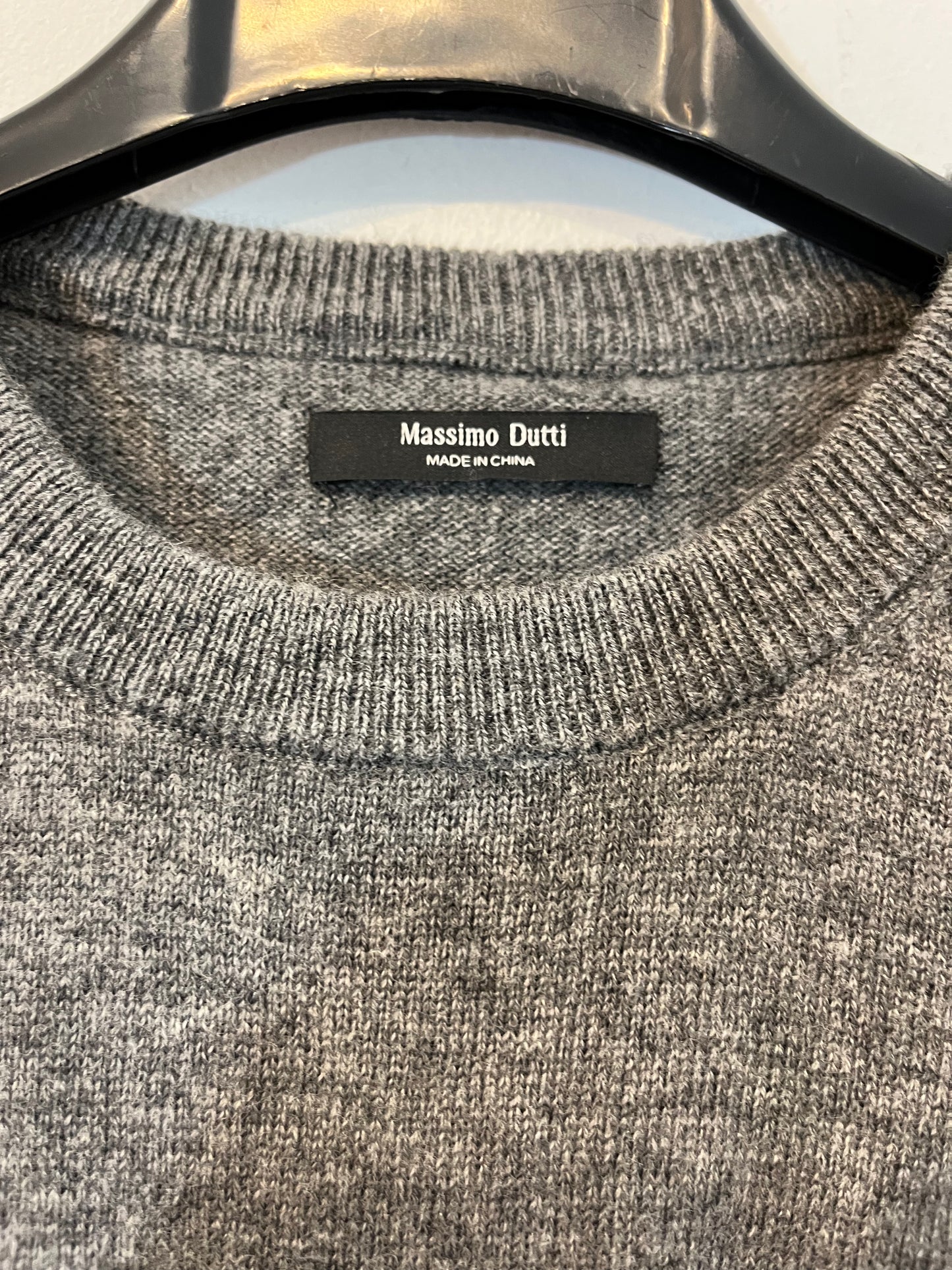 MASSIMO DUTTI. Gray wool vest. TM