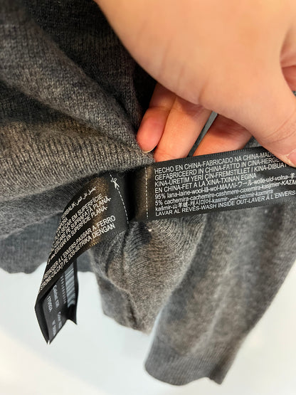 MASSIMO DUTTI. Gray wool vest. TM