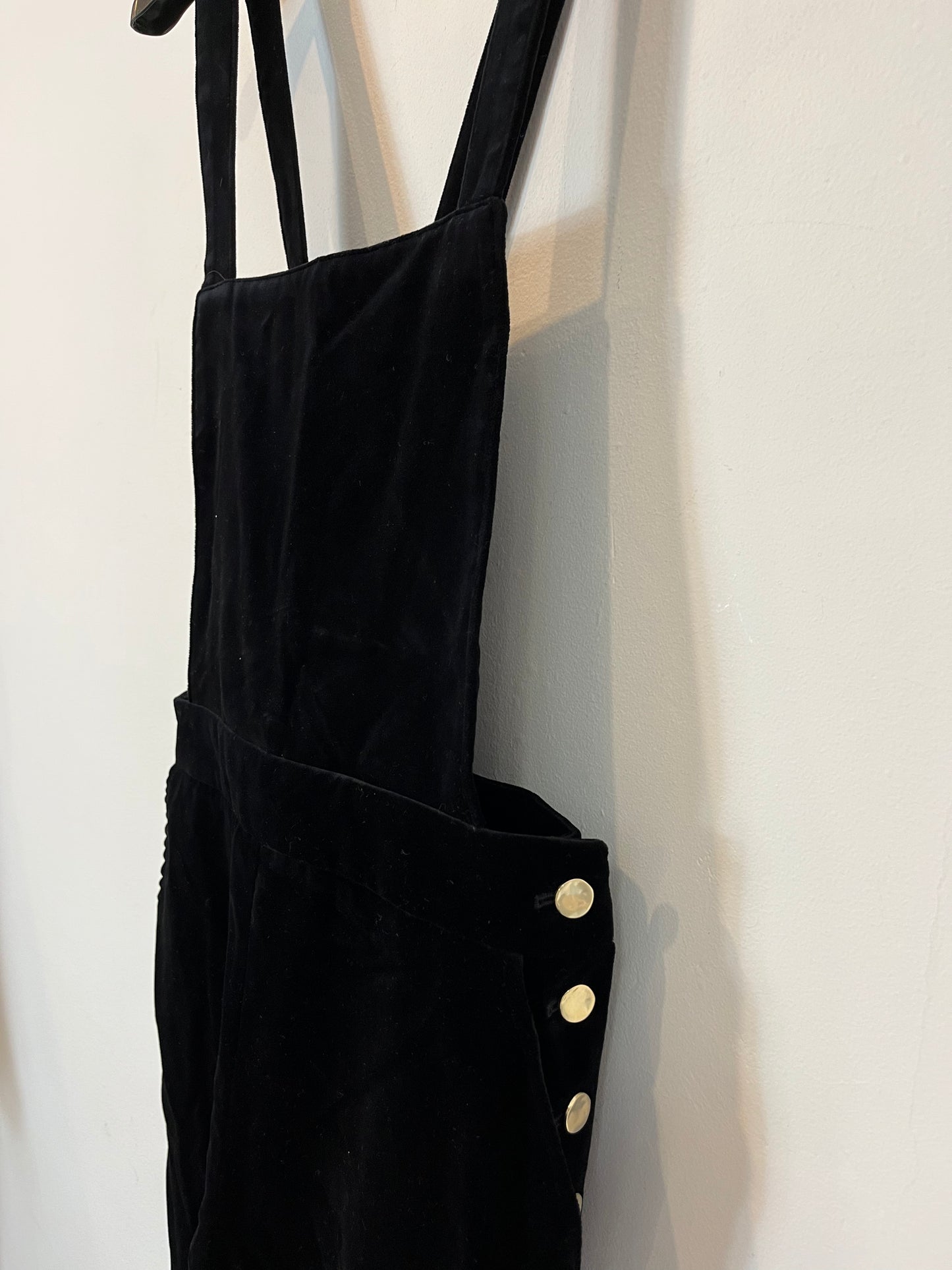 SEZANE. Peto negro terciopelo. T 36
