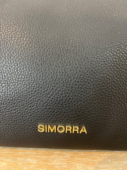 SIMORRA. Black leather bag